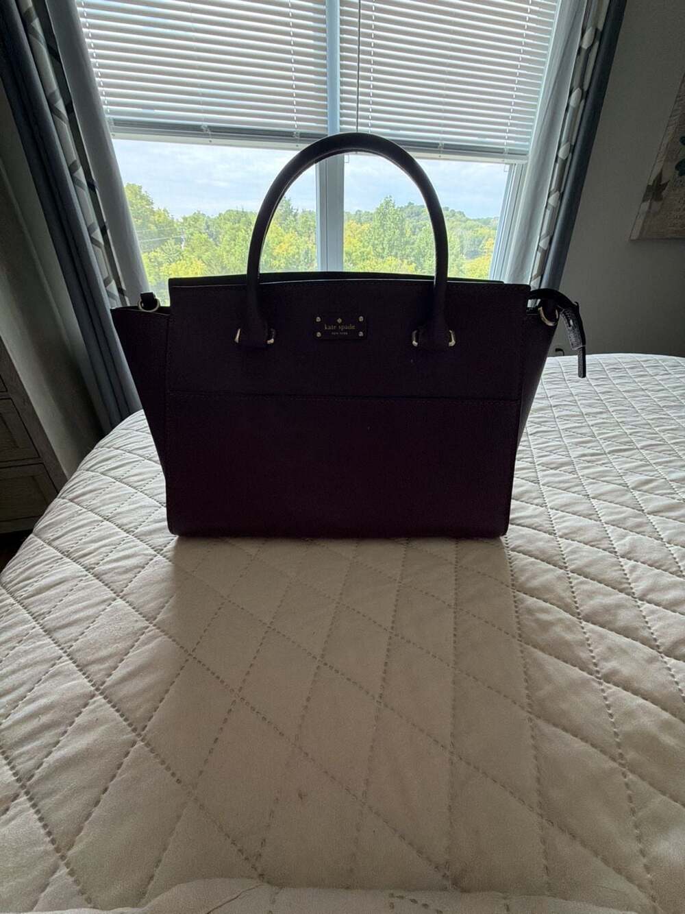 Kate Spade Parker Pebbled Leather Satchel Bag